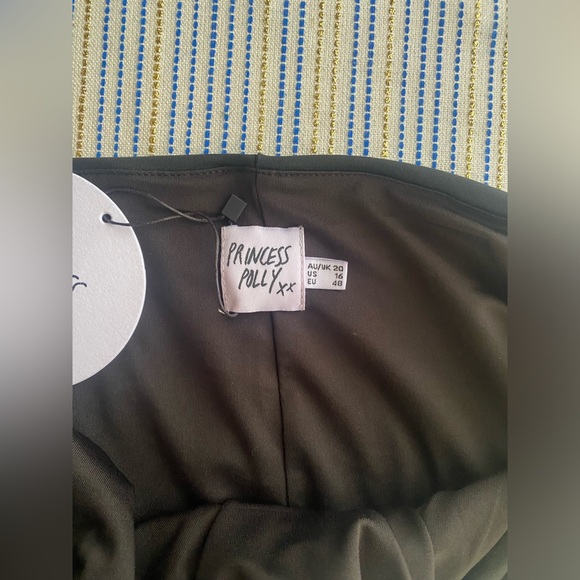 PRINCESS POLLY  lyla maxi dress Curve long sleeve Black Size 16 NWT - Picture 13 of 14